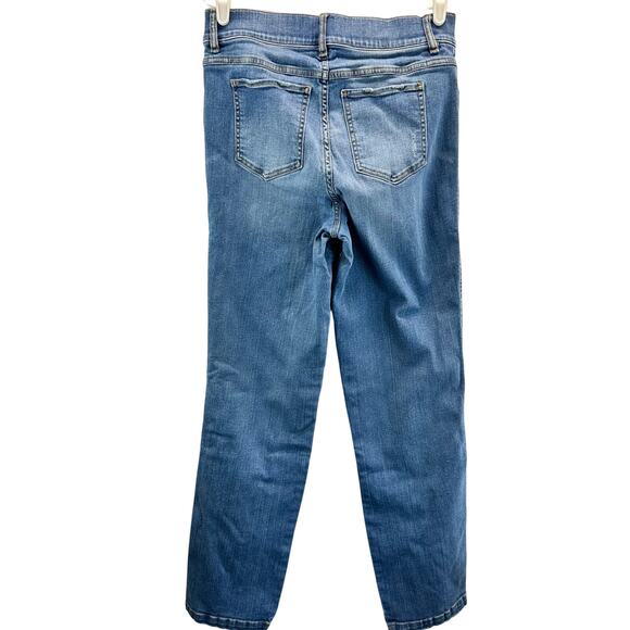 Spanx Straight Leg Jeans Light Wash LT or Large Tall - Picture 2 of 13